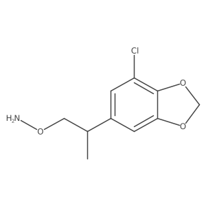 O-[2-(7-chloro-1,3-dioxaindan-5-yl)propyl]hydroxylamine结构式