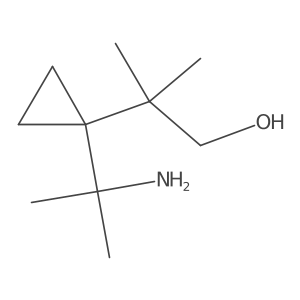 2-[1-(2-Aminopropan-2-yl)cyclopropyl]-2-methylpropan-1-ol结构式