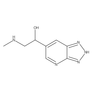 2-(methylamino)-1-{3H-[1,2,3]triazolo[4,5-b]pyridin-6-yl}ethan-1-ol Structure
