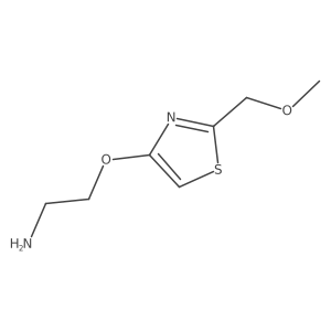 2-{[2-(Methoxymethyl)-1,3-thiazol-4-yl]oxy}ethan-1-amine结构式