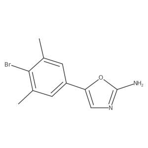 5-(4-Bromo-3,5-dimethylphenyl)-1,3-oxazol-2-amine结构式