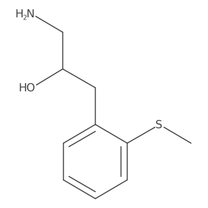 1-Amino-3-[2-(methylsulfanyl)phenyl]propan-2-ol结构式