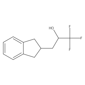 3-(2,3-dihydro-1H-inden-2-yl)-1,1,1-trifluoropropan-2-ol结构式