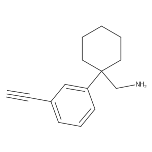 [1-(3-Ethynylphenyl)cyclohexyl]methanamine Structure