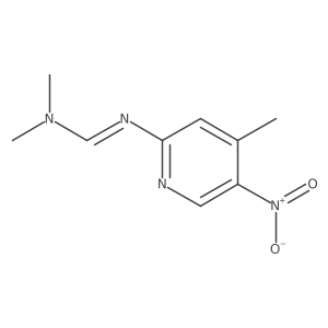 (E)-N,N-Dimethyl-N'-(4-methyl-5-nitropyridin-2-yl)formimidamide结构式