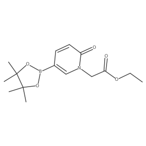 Ethyl 2-[2-oxo-5-(4,4,5,5-tetramethyl-1,3,2-dioxaborolan-2-yl)pyridin-1-yl]acetate结构式