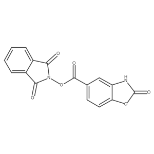 1,3-dioxo-2,3-dihydro-1H-isoindol-2-yl 2-oxo-2,3-dihydro-1,3-benzoxazole-5-carboxylate结构式