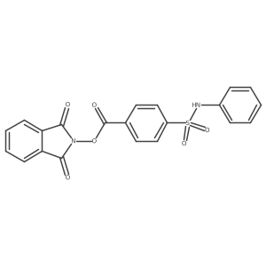 1,3-dioxo-2,3-dihydro-1H-isoindol-2-yl 4-(phenylsulfamoyl)benzoate结构式