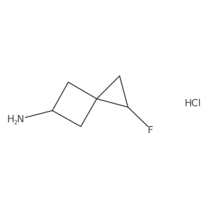 2-Fluorospiro[2.3]hexan-5-amine;hydrochloride结构式