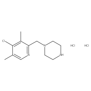 1-[(4-Chloro-3,5-dimethylpyridin-2-yl)methyl]piperazine dihydrochloride结构式