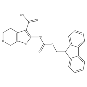 2-({[(9H-fluoren-9-yl)methoxy]carbonyl}amino)-4H,5H,7H-thieno[2,3-c]pyran-3-carboxylic acid结构式