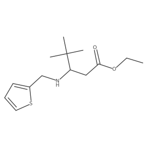 Ethyl 4,4-dimethyl-3-{[(thiophen-2-yl)methyl]amino}pentanoate Structure