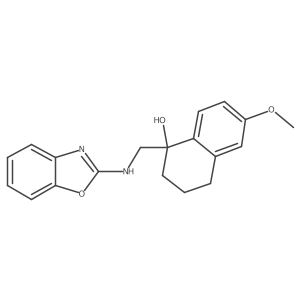 1-{[(1,3-Benzoxazol-2-yl)amino]methyl}-6-methoxy-1,2,3,4-tetrahydronaphthalen-1-ol Structure