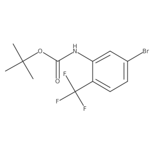 tert-butyl N-[5-bromo-2-(trifluoromethyl)phenyl]carbamate Structure
