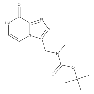 tert-butyl N-({8-hydroxy-[1,2,4]triazolo[4,3-a]pyrazin-3-yl}methyl)-N-methylcarbamate结构式