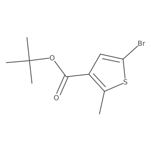 tert-Butyl 5-bromo-2-methylthiophene-3-carboxylate Structure