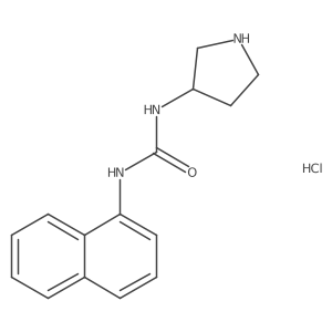 1-Naphthalen-1-yl-3-pyrrolidin-3-ylurea;hydrochloride结构式