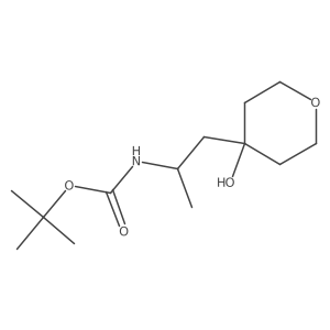tert-butyl N-[1-(4-hydroxyoxan-4-yl)propan-2-yl]carbamate Structure