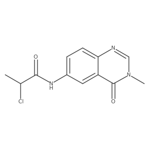 2-Chloro-N-(3-methyl-4-oxoquinazolin-6-yl)propanamide结构式