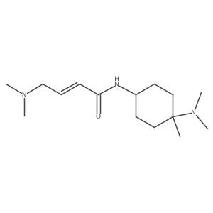 (E)-4-(Dimethylamino)-N-[4-(dimethylamino)-4-methylcyclohexyl]but-2-enamide结构式
