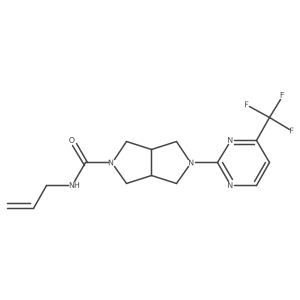 N-(prop-2-en-1-yl)-5-[4-(trifluoromethyl)pyrimidin-2-yl]-octahydropyrrolo[3,4-c]pyrrole-2-carboxamide Structure