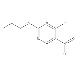 4-Chloro-5-nitro-2-(propylthio)pyrimidine Structure