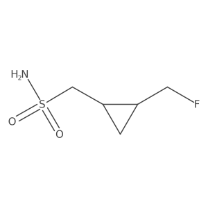 rac-[(1R,2R)-2-(fluoromethyl)cyclopropyl]methanesulfonamide结构式