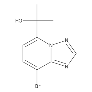 2-(8-Bromo-[1,2,4]triazolo[1,5-a]pyridin-5-yl)propan-2-ol结构式