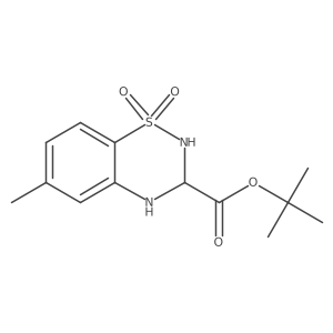 tert-butyl 6-methyl-1,1-dioxo-3,4-dihydro-2H-1lambda6,2,4-benzothiadiazine-3-carboxylate结构式