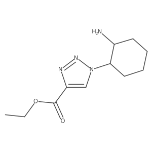 ethyl 1-(2-aminocyclohexyl)-1H-1,2,3-triazole-4-carboxylate结构式