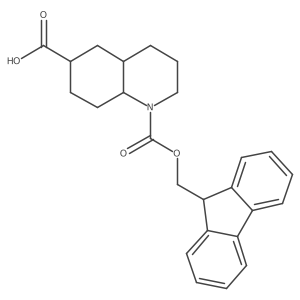 1-{[(9H-fluoren-9-yl)methoxy]carbonyl}-decahydroquinoline-6-carboxylic acid结构式