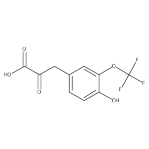 3-[4-Hydroxy-3-(trifluoromethoxy)phenyl]-2-oxopropanoic acid结构式