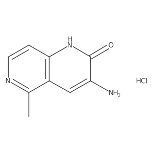 3-Amino-5-methyl-1,2-dihydro-1,6-naphthyridin-2-one hydrochloride结构式