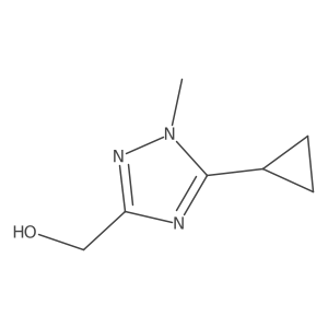 (5-cyclopropyl-1-methyl-1H-1,2,4-triazol-3-yl)methanol结构式