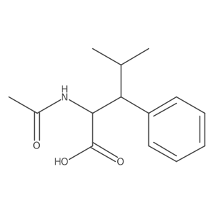 2-Acetamido-4-methyl-3-phenylpentanoic acid Structure