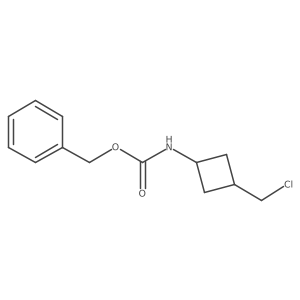 benzyl N-[3-(chloromethyl)cyclobutyl]carbamate Structure