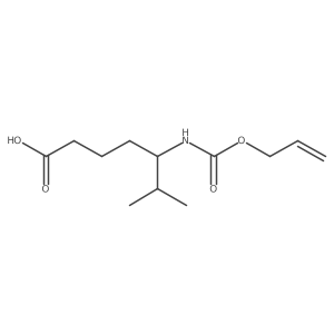 6-Methyl-5-{[(prop-2-en-1-yloxy)carbonyl]amino}heptanoic acid结构式