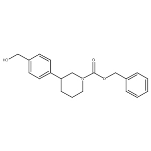 Benzyl 3-[4-(hydroxymethyl)phenyl]piperidine-1-carboxylate Structure