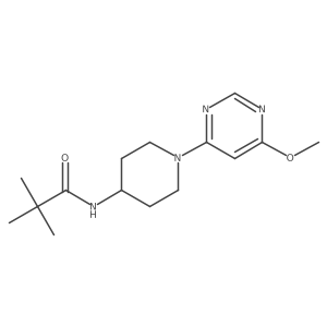N-[1-(6-methoxypyrimidin-4-yl)piperidin-4-yl]-2,2-dimethylpropanamide Structure