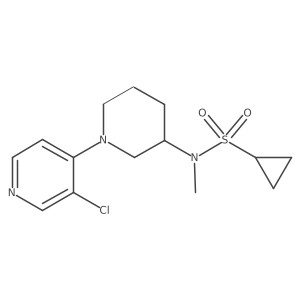 N-[1-(3-chloropyridin-4-yl)piperidin-3-yl]-N-methylcyclopropanesulfonamide结构式