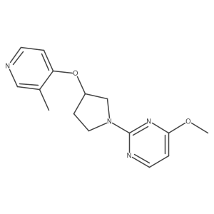 4-Methoxy-2-{3-[(3-methylpyridin-4-yl)oxy]pyrrolidin-1-yl}pyrimidine Structure