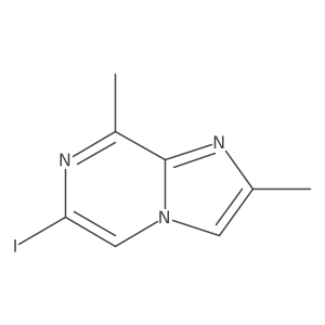6-Iodo-2,8-dimethylimidazo[1,2-a]pyrazine结构式