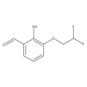 3-(2,2-Difluoroethoxy)-2-hydroxybenzaldehyde Structure