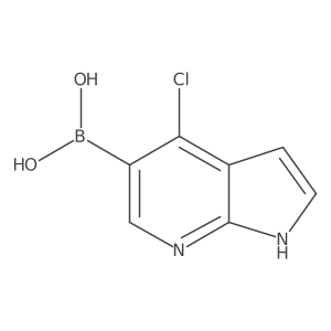 (4-Chloro-1H-pyrrolo[2,3-b]pyridin-5-yl)boronic acid Structure
