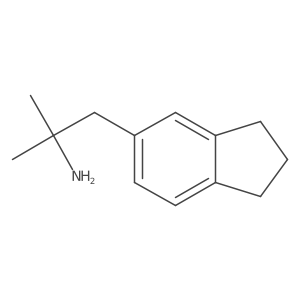 1-(2,3-dihydro-1H-inden-5-yl)-2-methylpropan-2-amine Structure