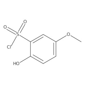 2-Hydroxy-5-methoxybenzene-1-sulfonyl chloride Structure