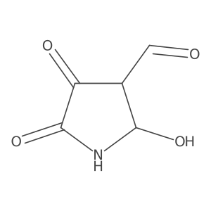 2-Hydroxy-4,5-dioxopyrrolidine-3-carbaldehyde Structure