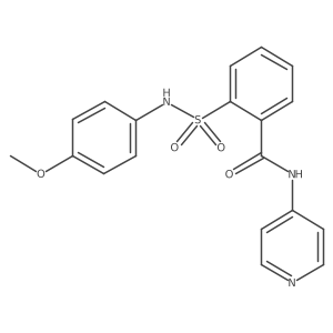 2-[[(4-Methoxyphenyl)amino]sulfonyl]-N-4-pyridinylbenzamide结构式