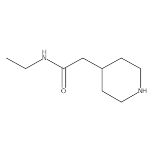 N-Ethyl-2-piperidin-4-yl-acetamide结构式
