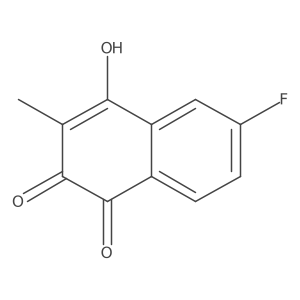 6-Fluoro-2-hydroxy-3-methyl-1,4-naphthalenedione结构式